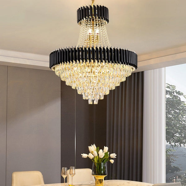 Bobon Crystal Multilayer Chandelier