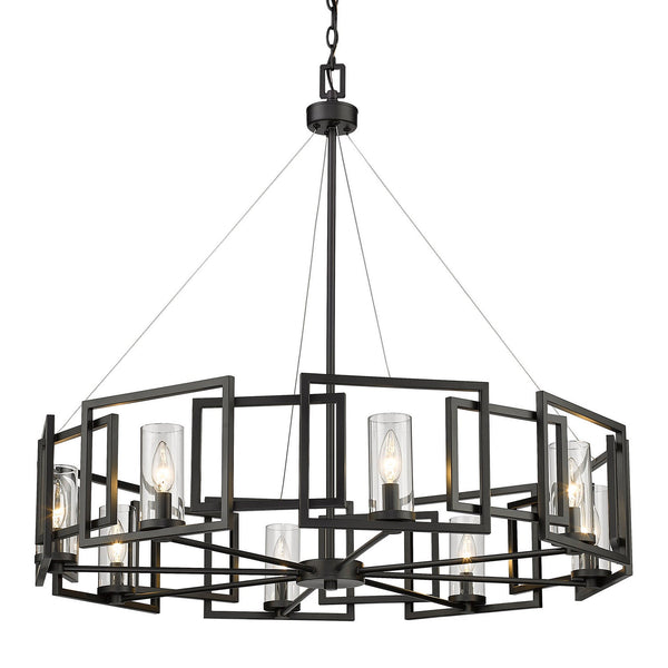 Marco BLK Eight Light Chandelier