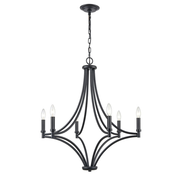 Spanish Villa Six Light Chandelier