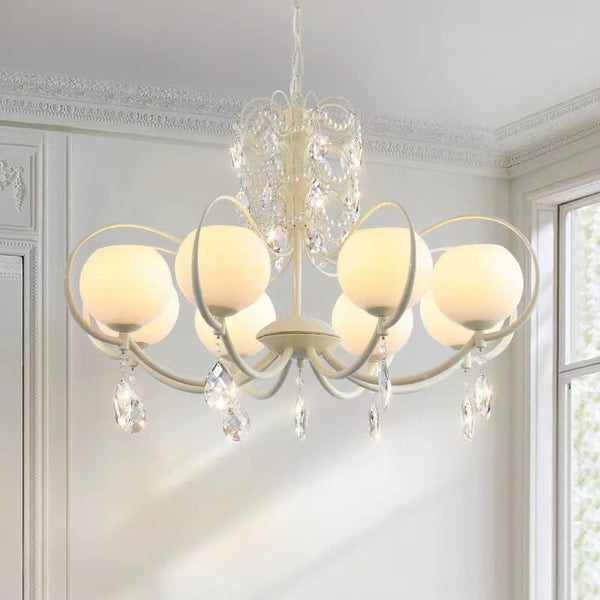 Cream Style Dome Chandelier Modern Minimalist for Living Room/Bedroom