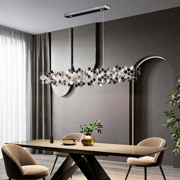 Tree Branch Modern Linear Chandelier Stainless Steel