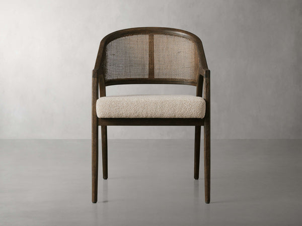 Aimee Dining Arm Chair in Mocha