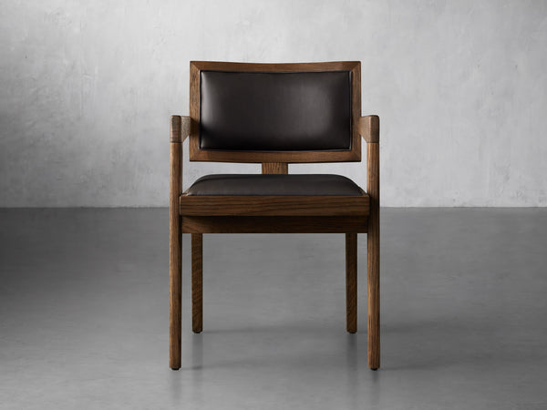 Canterbury Dining Chair in Top Grain Smoke