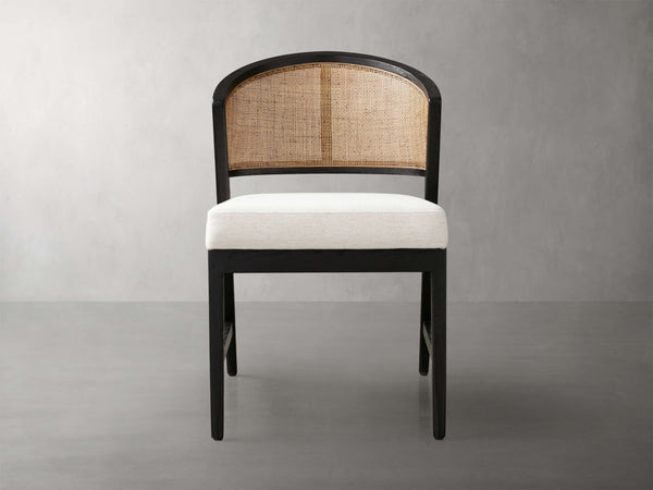 Aimee Dining Side Chair in Black Drifted