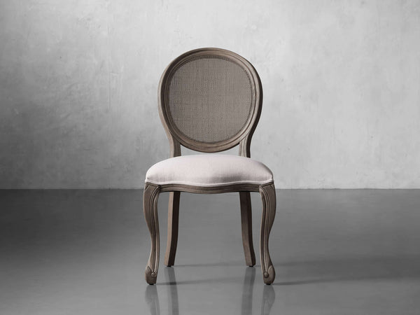 Margot Cane Back Dining Chair in Stone Vintage