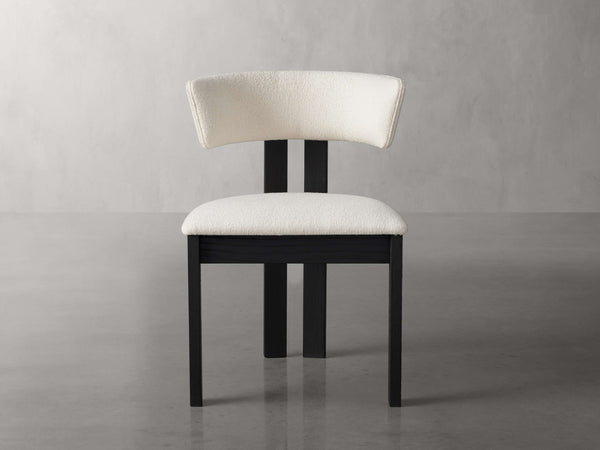 Rodin Dining Side Chair in Vesuvio Black