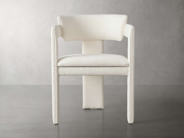 Rodin Upholstered Dining Arm Chair in Matera Cashmere