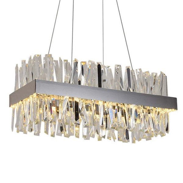 Arsen Rectangular Crystal Chandelier 43.3"