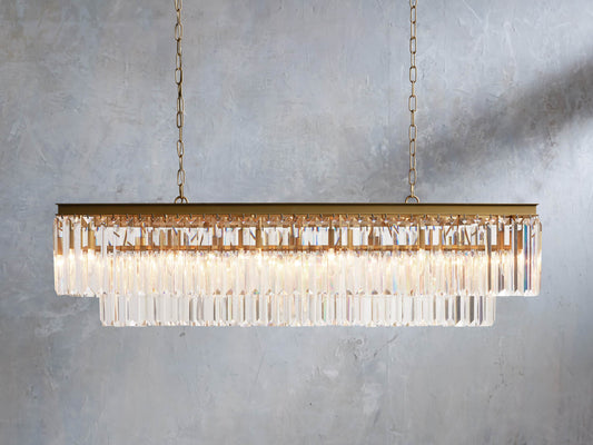 Leyland Tiered Rectangular Chandelier