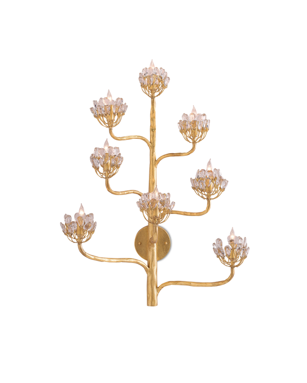 Currey & Co Agave Americana Gold Wall Sconce | 5000-0058