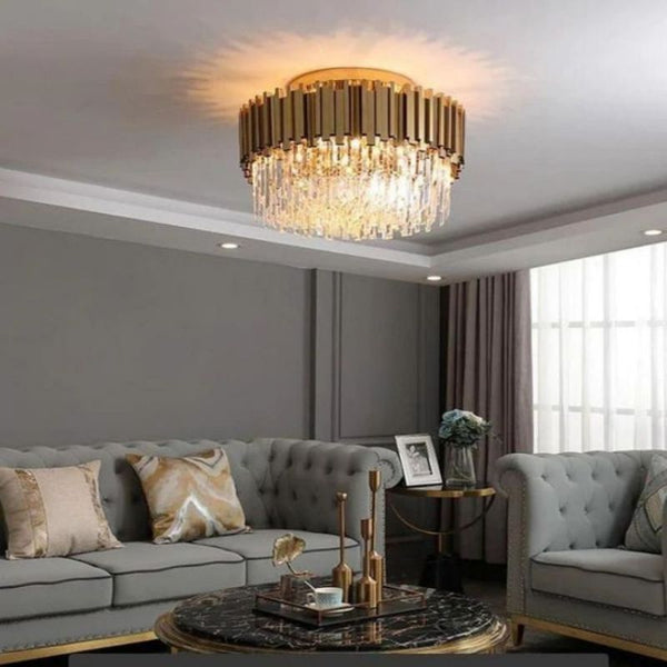 Bourbons Lin Flush Mount Chandelier