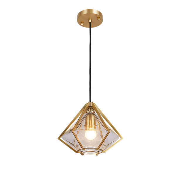 Diamond Modern Style Chandelier Solid Brass For Dining Room Bedroom Kitchen Island