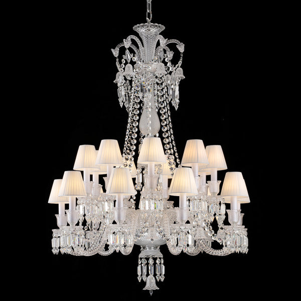 Long Neck Zenith Crystal Chandelier