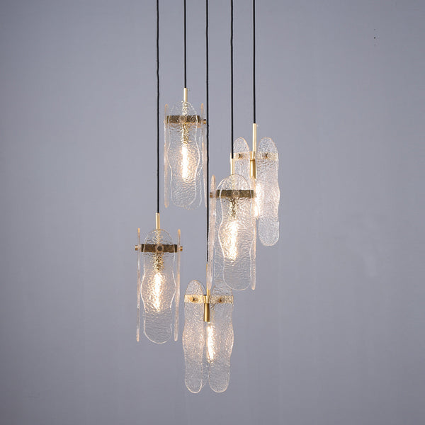 Rosana Pendant 5-Lights Brass For Foyer