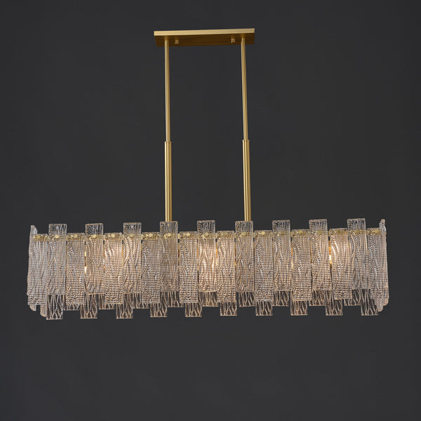 Rosana Brass Chandelier 6-Lights For Dining Room