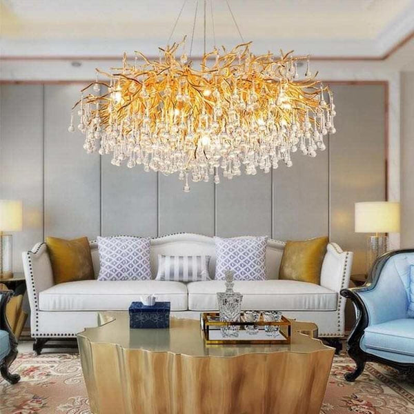 Tree Branch Kala Gold Branch Crystal Chandelier