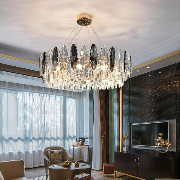 Bobon Post-Modern Crystal Chandelier For Dining Room Living Room