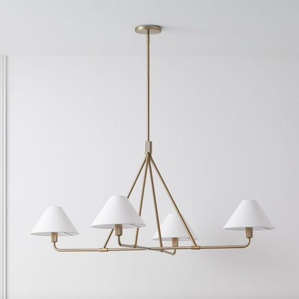 Alen White Silhouette Chandelier