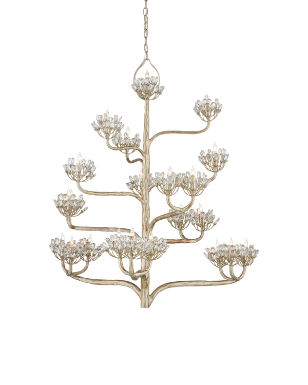 Currey & Co Agave Americana Silver Chandelier | 9000-0373