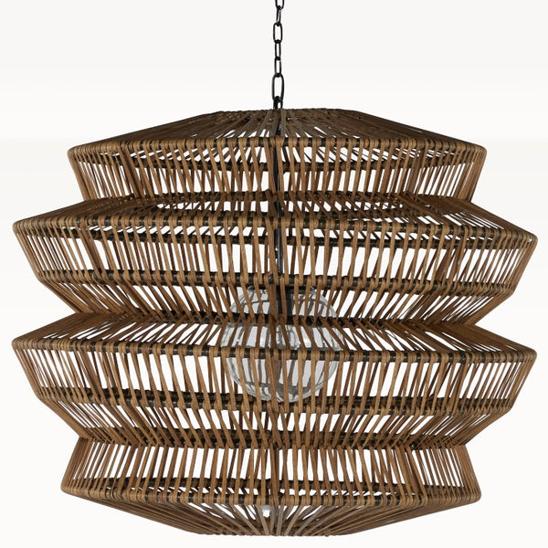 Rattan lampshade Outdoor Chandelier