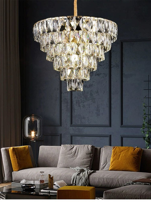 Casi Padrinal luxury Chandelier gray / silver